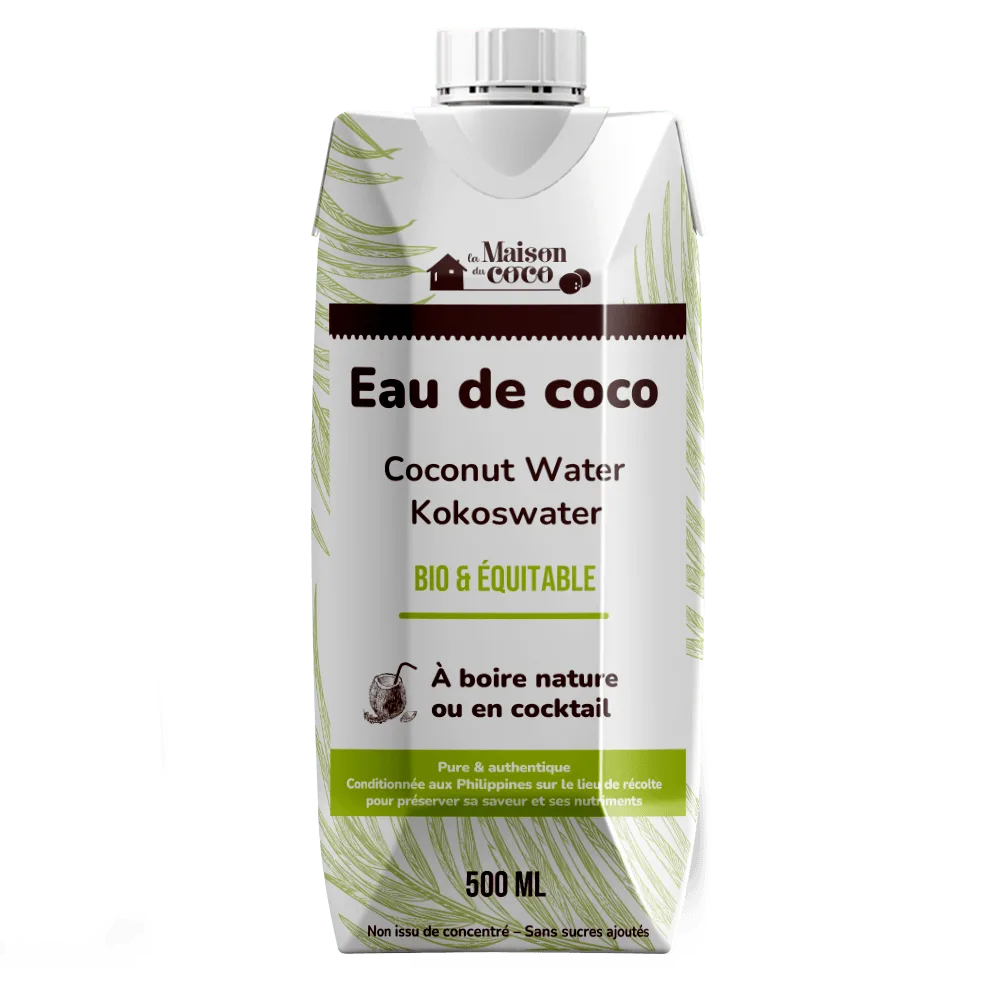Eau de coco bio bio produit La Maison du coco