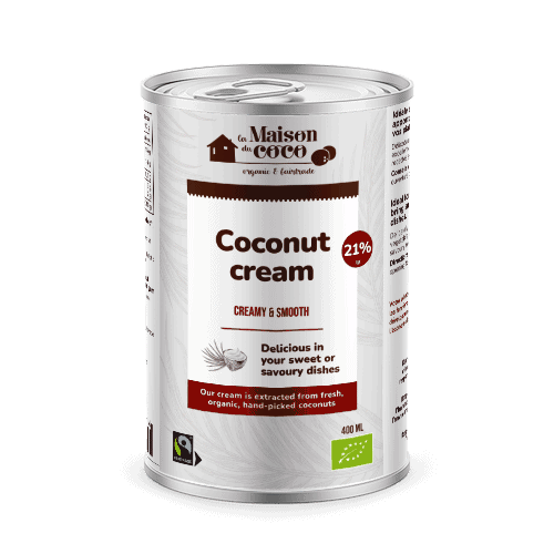 Organic coconut cream 21% fat La Maison du coco