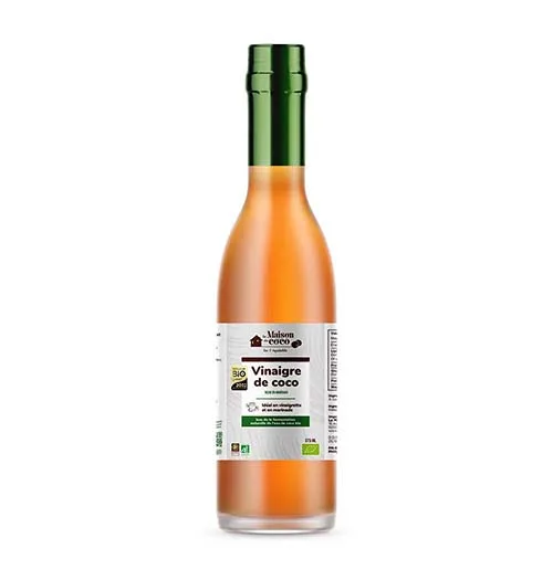 Vinaigre de coco bio 375 ml produit La Maison du coco