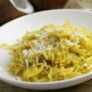 Curry de chou chinois au lait de coco