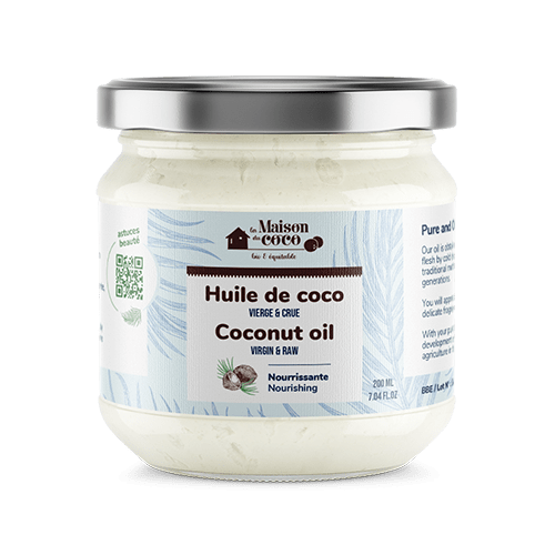 Huile de coco vierge et crue la maison du coco